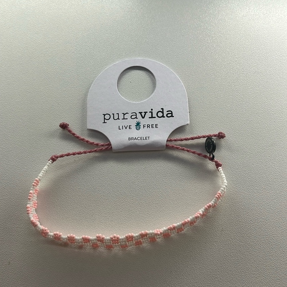 Brand New Pink and White Pura Vida Bracelet